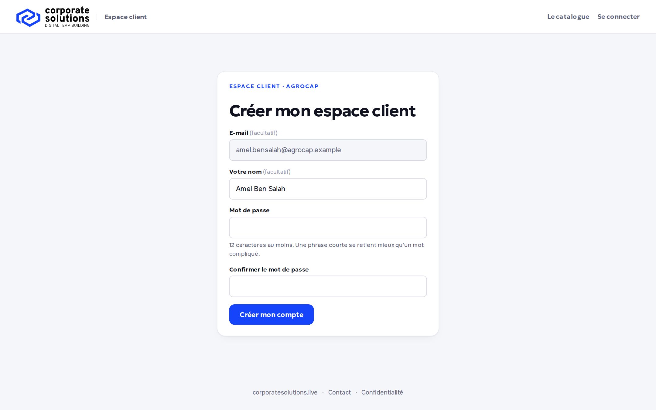 Créer son compte