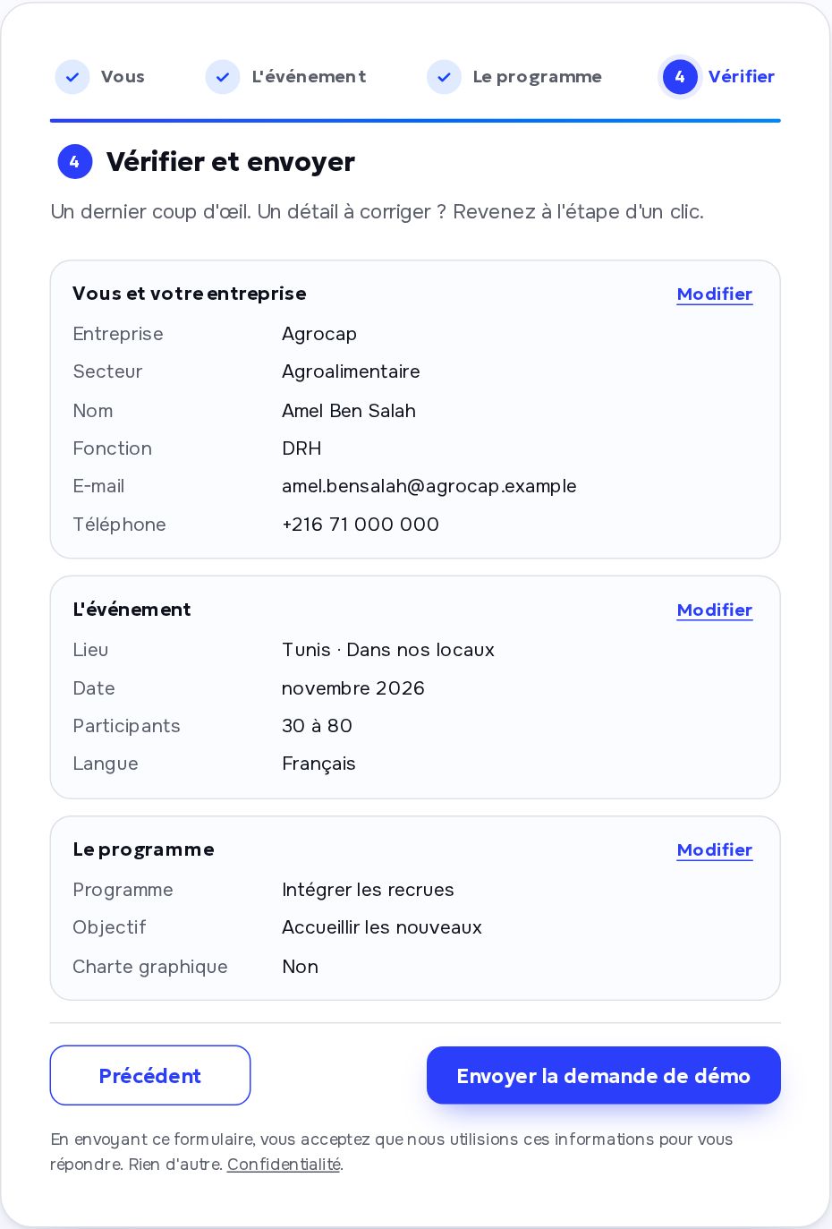 Récapitulatif